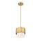 Z-Lite Counterpoint Pendant, 1-Light, 7.25 In.W x 6.75 In.H, Modern Gold/White 495P7-MGLD - alternate 4